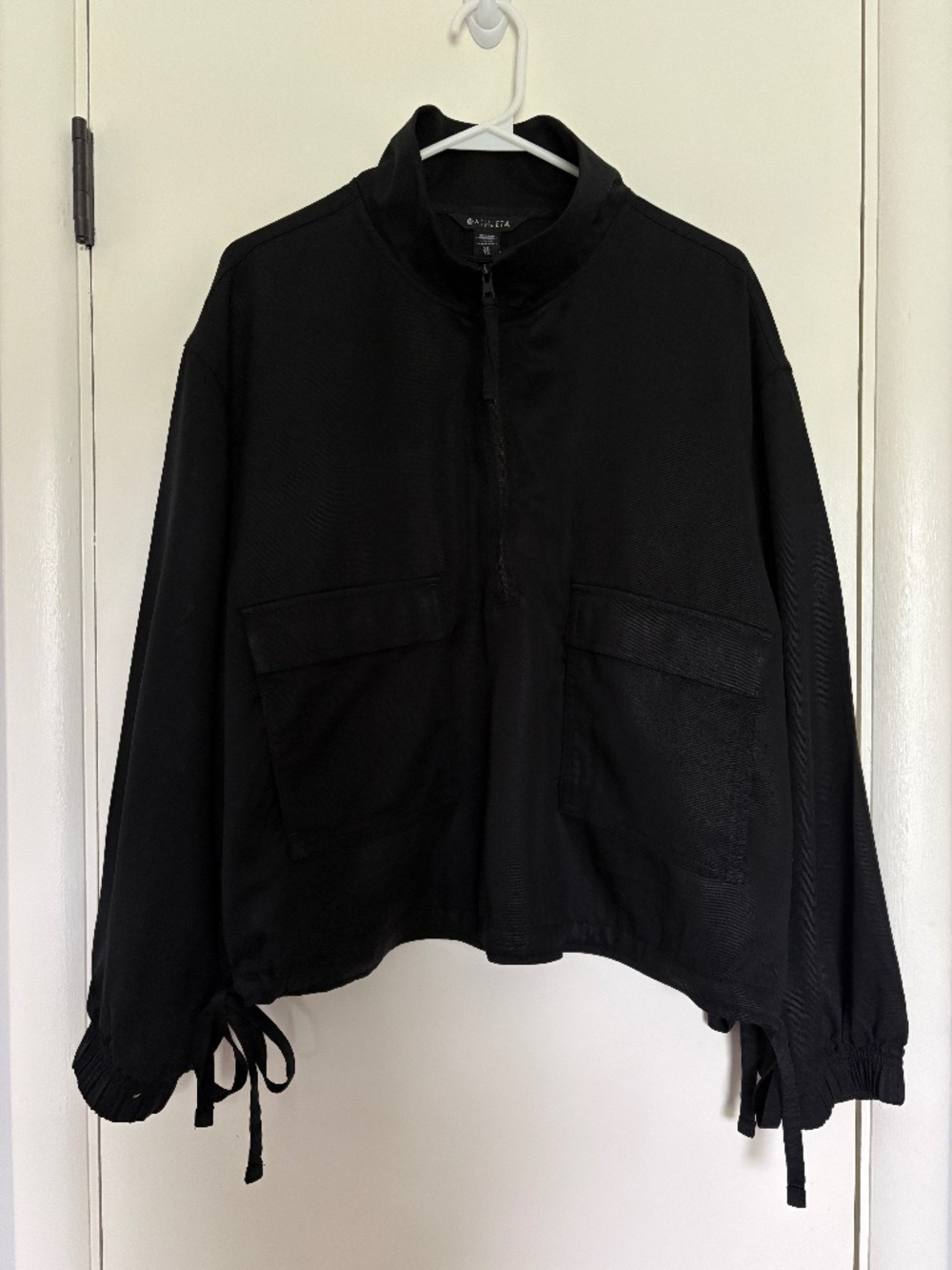 Athleta #427911 Women's Celestial Utility Popover Shirt Top Jacket XL Black